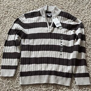 Silver Jeans Boy’s Striped Zip-Up Sweater
